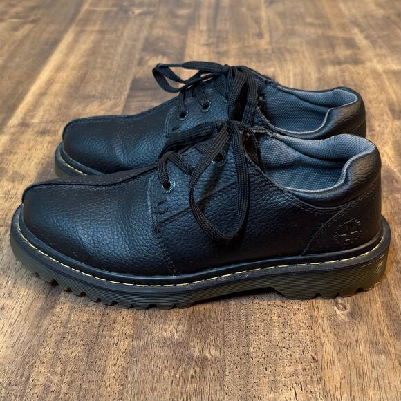 Doc Martens Marchant Split Toed Pebble Leather Shoe Black US 8 Men’s EU 41 - Picture 5 of 10